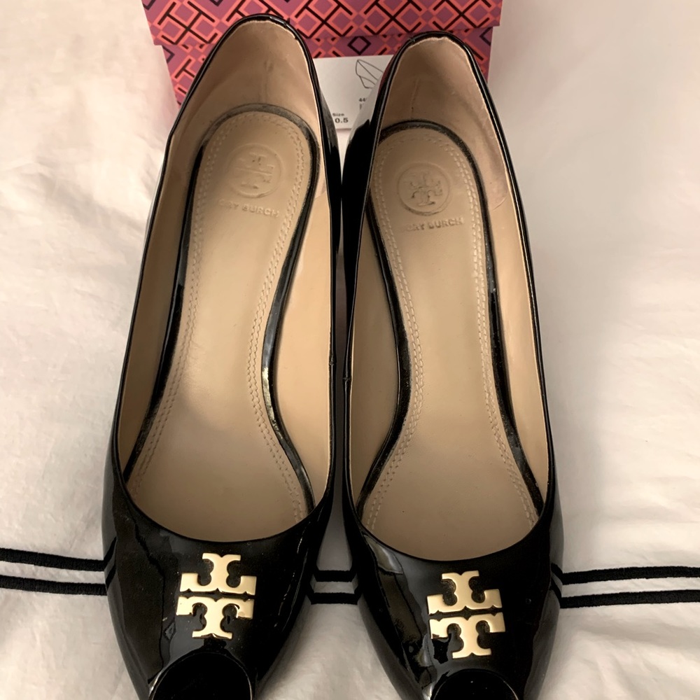 Tory Burch Peep Toe Wedge